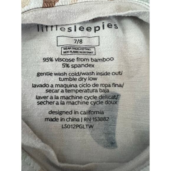 Little Sleepies Luna Neutral Two-Piece Pajama Set, 7/8, Long Sleeve, Bamboo - Picture 2 of 4